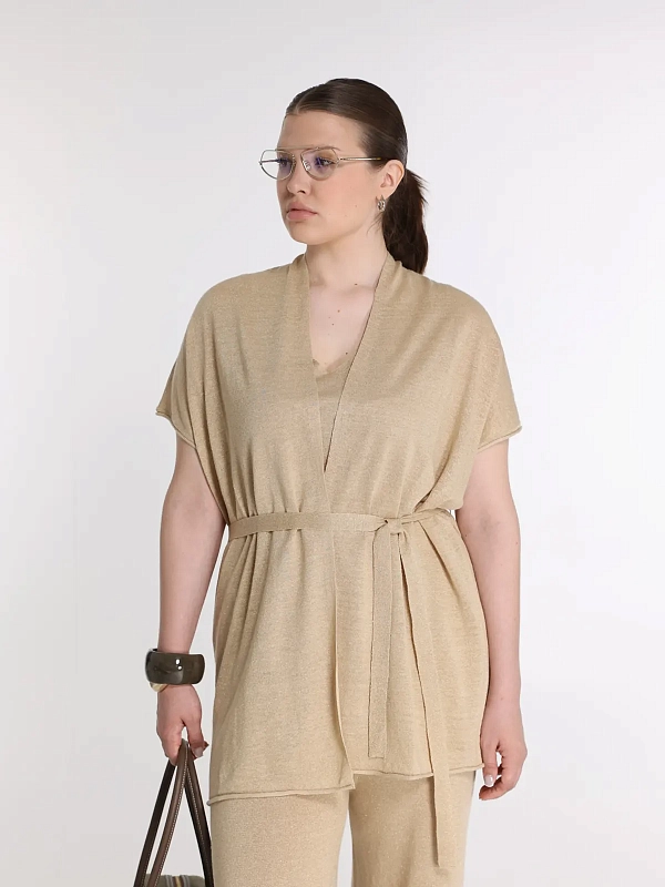 кардиган Marina Rinaldi MRVEDITTI цвет бежевый