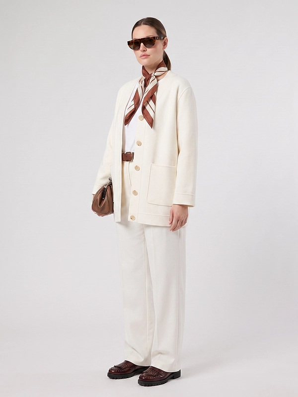 пальто короткое Marina Rinaldi MRVREA цвет молочный