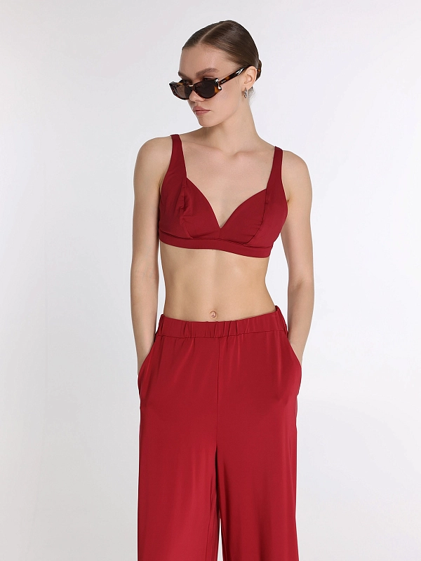 бюстгальтер купальный Max Mara BCHARMONIA цвет бордовый