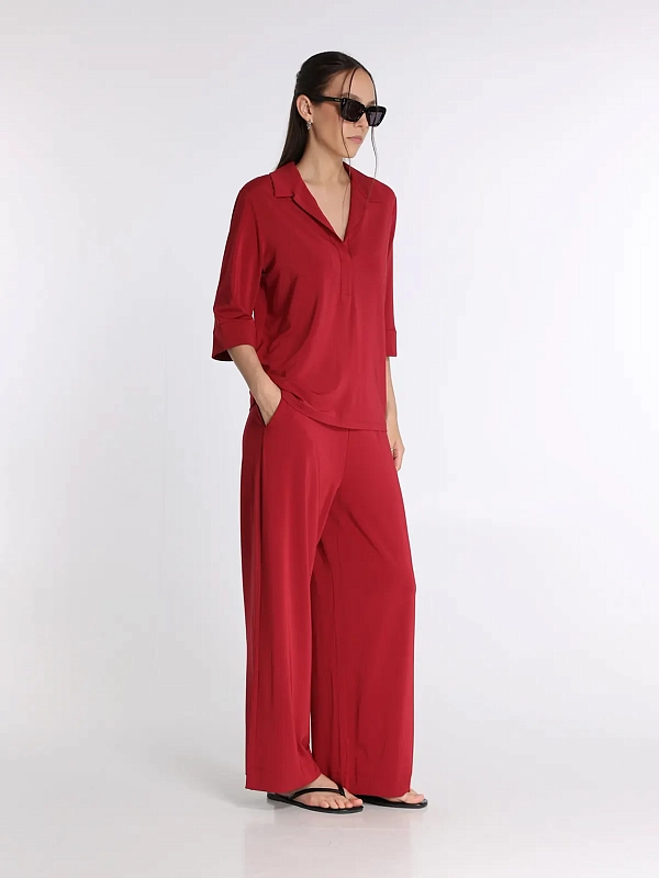 рубашка Max Mara BCHCALATA цвет бордовый