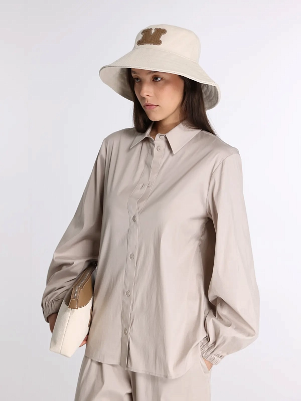 рубашка Max Mara BCHFERTILE цвет светло-бежевый
