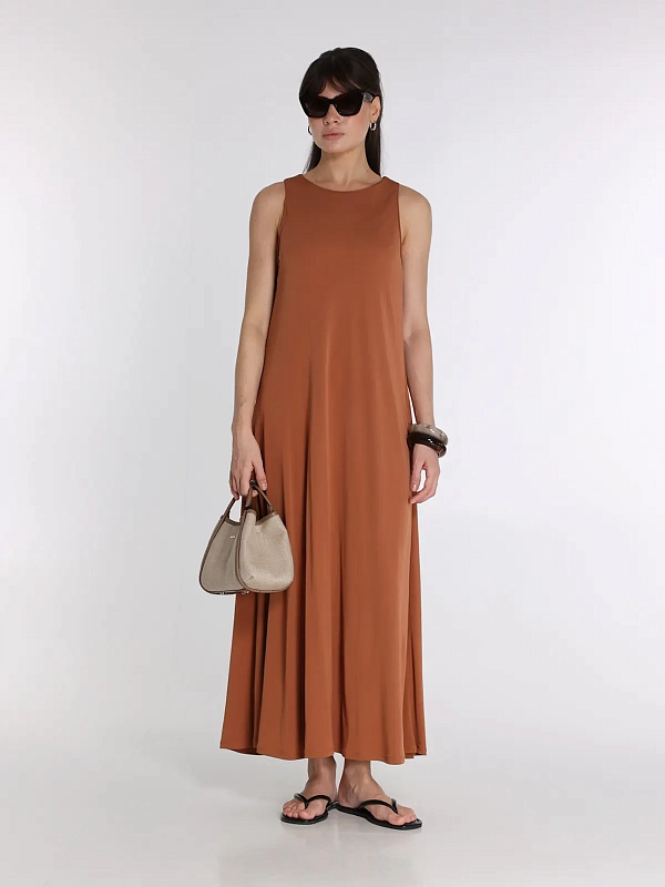 платье Max Mara MMLBOSSO цвет кирпичный
