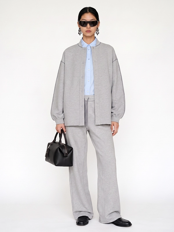 брюки спортивные Max Mara MMLFAUNO цвет серый