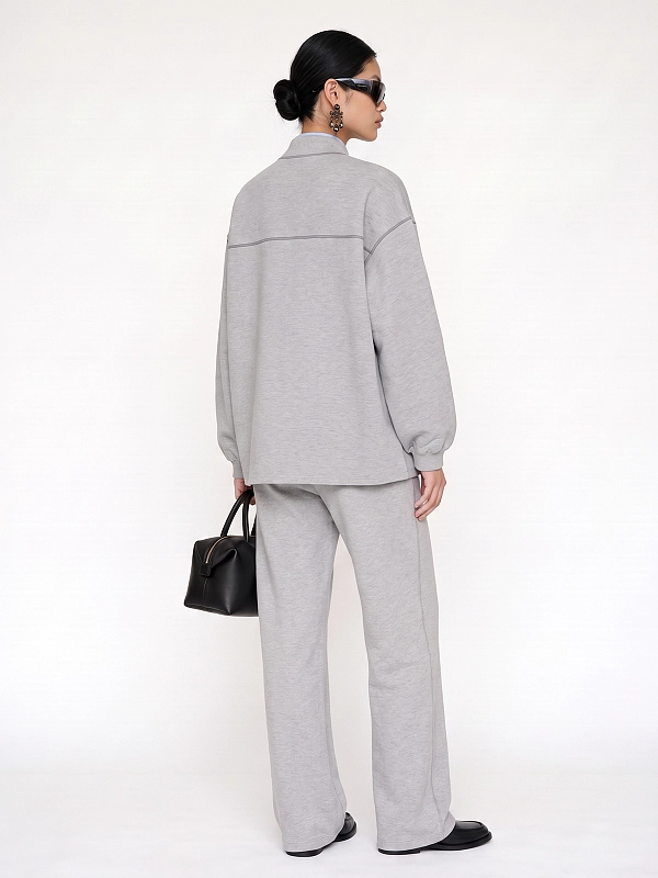 брюки спортивные Max Mara MMLFAUNO цвет серый