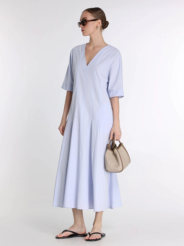 платье Max Mara MMLPANINO цвет голубой