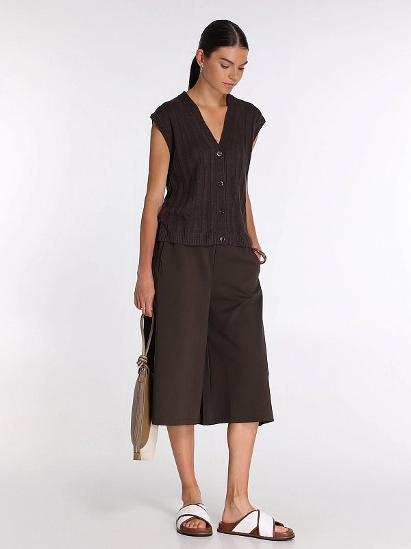шорты Max Mara MMLPIOMBO цвет коричневый