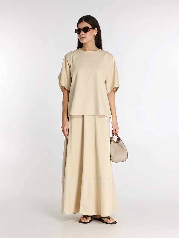 юбка Max Mara MMLRIBES цвет молочный