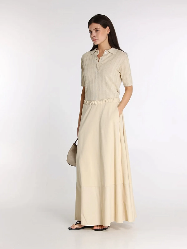 поло Max Mara MMLRIVETTO цвет молочный