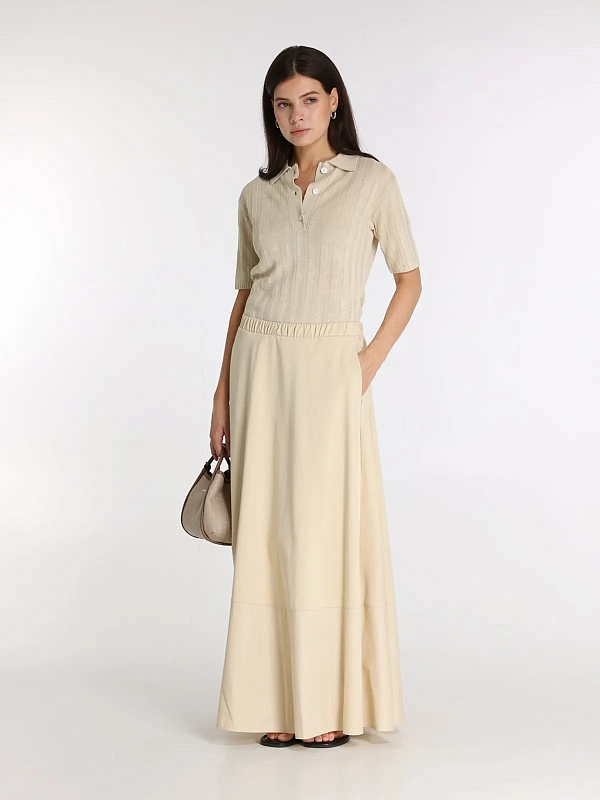 поло Max Mara MMLRIVETTO цвет молочный