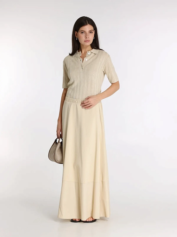 поло Max Mara MMLRIVETTO цвет молочный