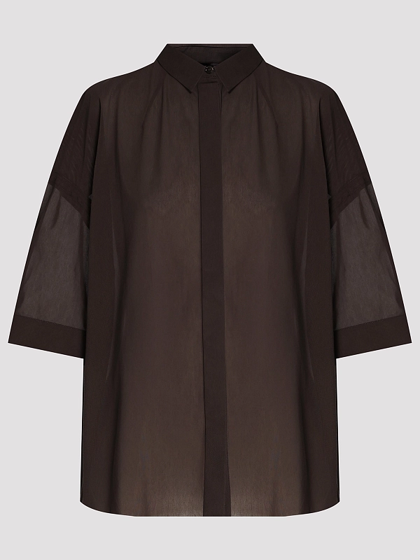 блузка Max Mara MMLSASIA цвет коричневый