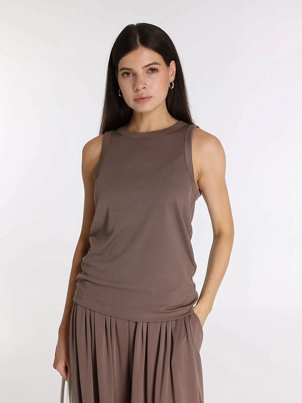 майка Max Mara MMLSETA цвет коричневый