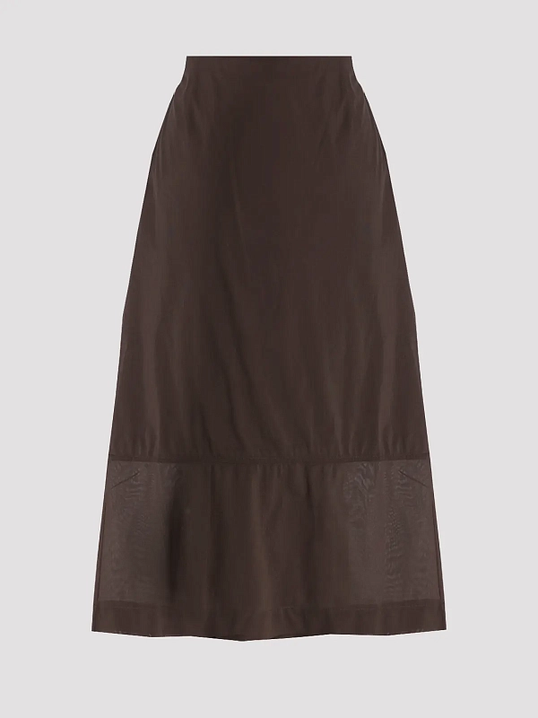 юбка Max Mara MMLTERZO цвет коричневый