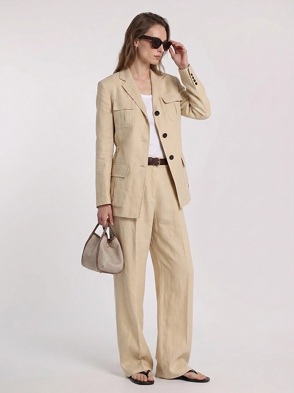 жакет Max Mara MSTADESSO цвет светло-бежевый