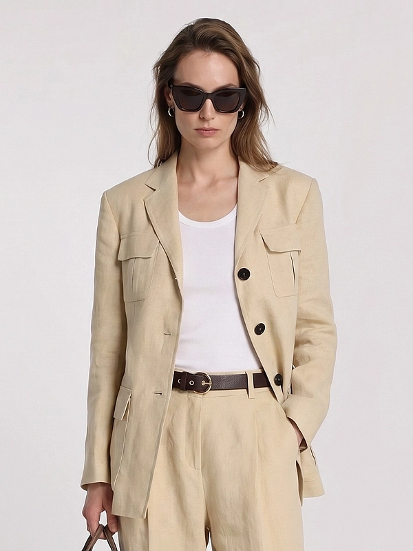 жакет Max Mara MSTADESSO цвет светло-бежевый