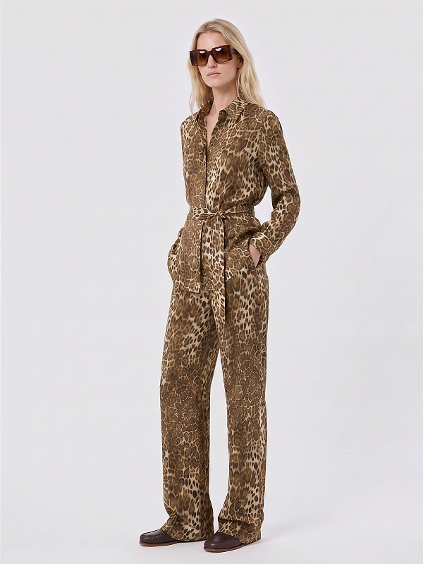 блузка Max Mara MSTAFFARI цвет леопардовый
