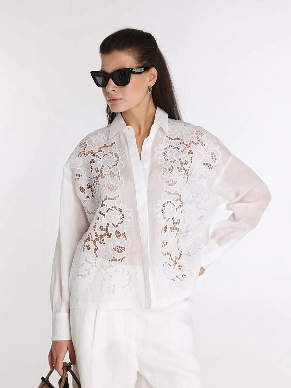 блузка Max Mara MSTCALI цвет белый