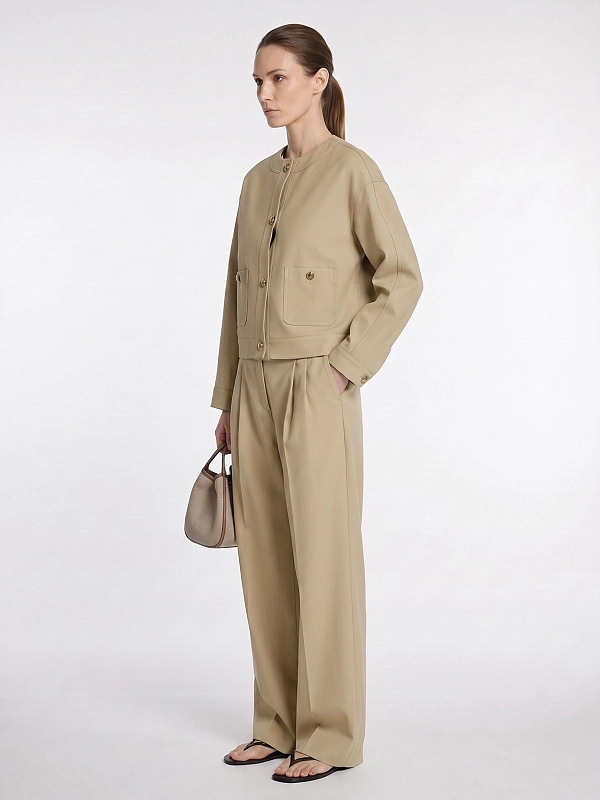 брюки Max Mara MSTDIVO цвет светло-бежевый