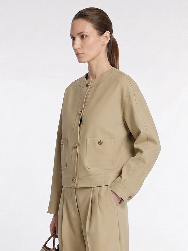 жакет Max Mara MSTKIWI цвет светло-бежевый