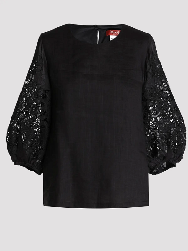 блузка Max Mara MSTORDINE цвет черный