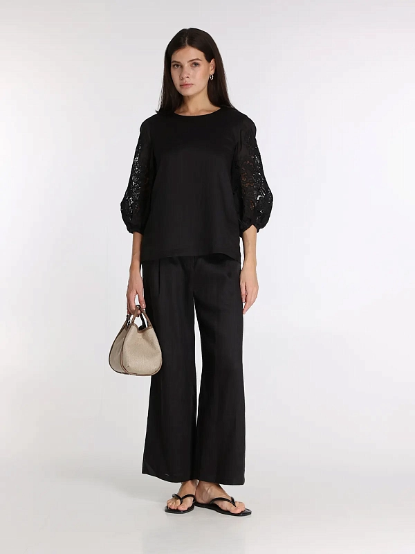 блузка Max Mara MSTORDINE цвет черный