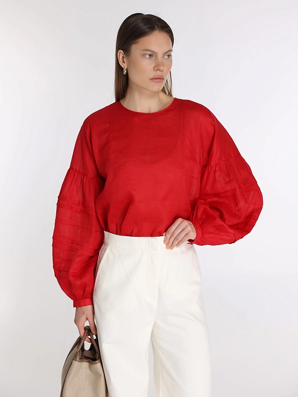 блузка Max Mara MSTPAESE цвет красный