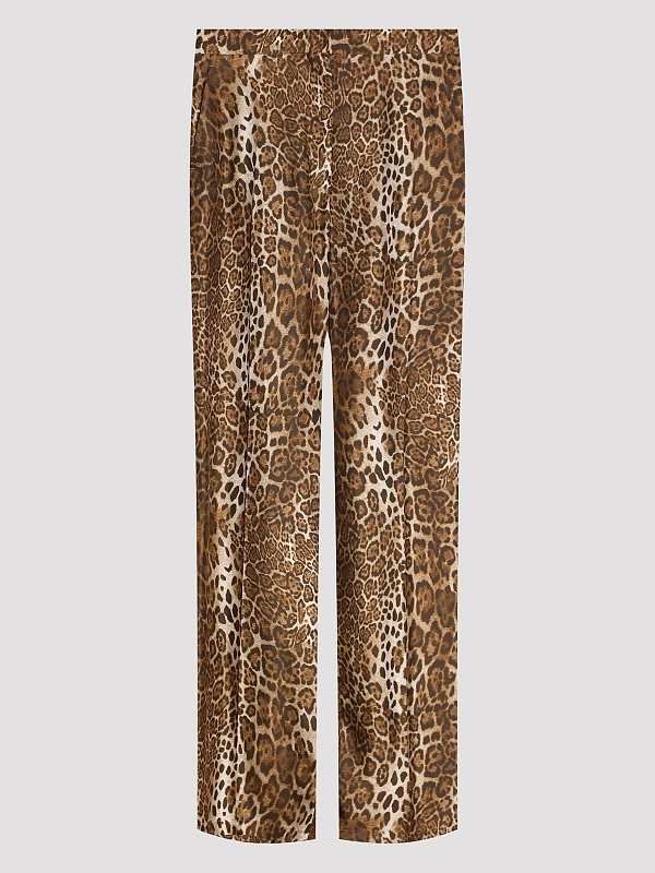 брюки Max Mara MSTROMANA цвет леопардовый