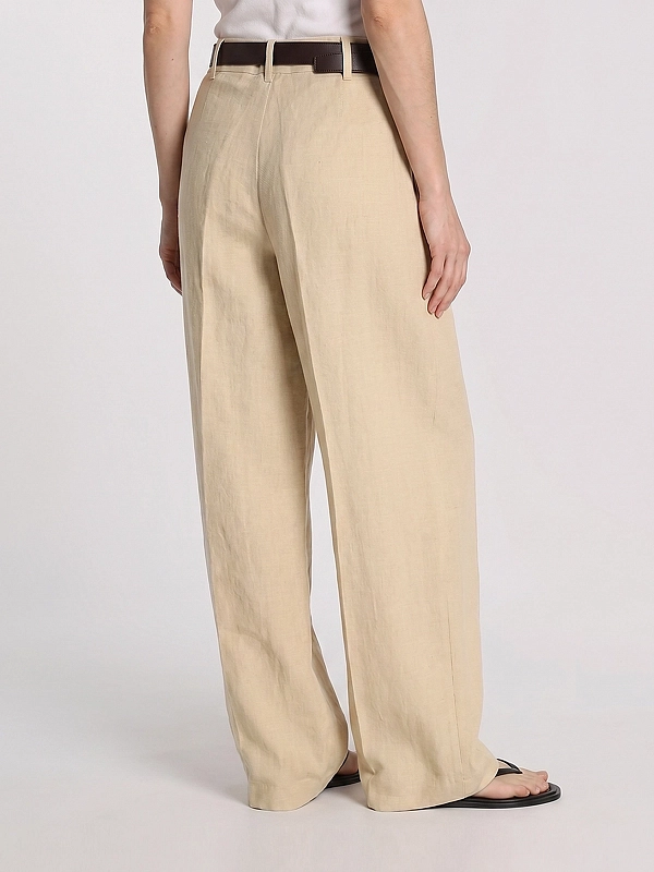 брюки Max Mara MSTSUMERO цвет светло-бежевый