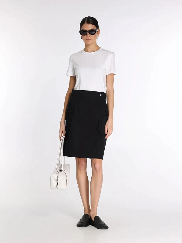 юбка Max Mara MXMAUTORE цвет черный