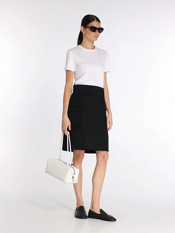 юбка Max Mara MXMAUTORE цвет черный
