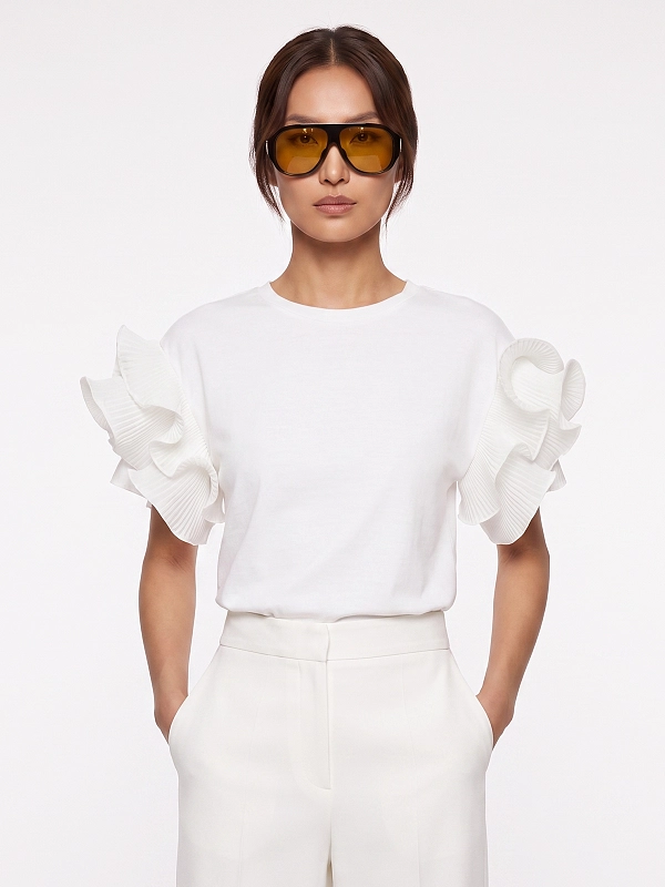 футболка Max Mara MXMCOSTONE цвет белый