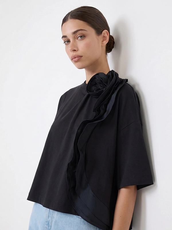 футболка Max Mara MXMERA цвет темно-синий