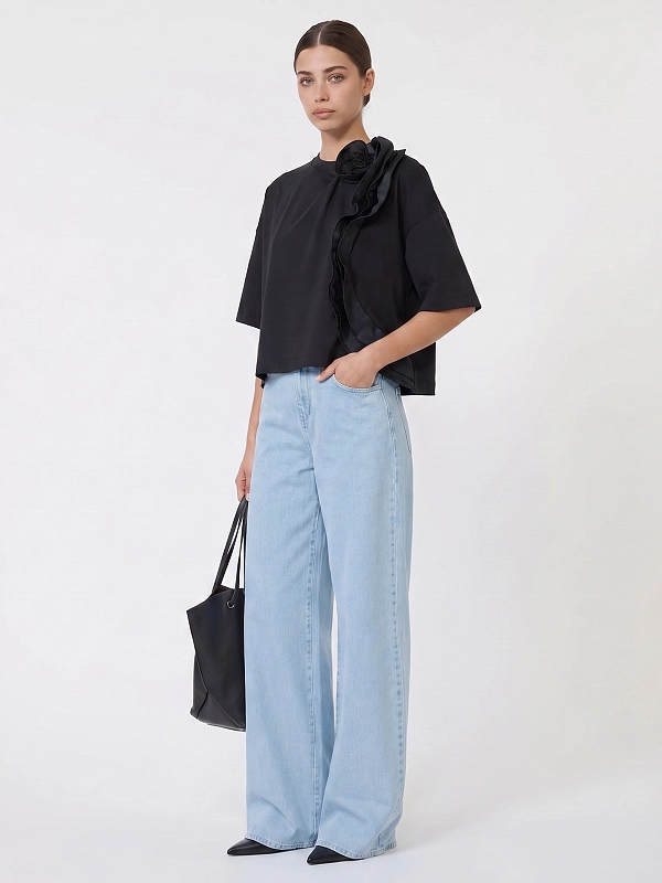 футболка Max Mara MXMERA цвет темно-синий