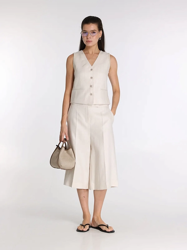шорты Max Mara MXMKAKI цвет молочный