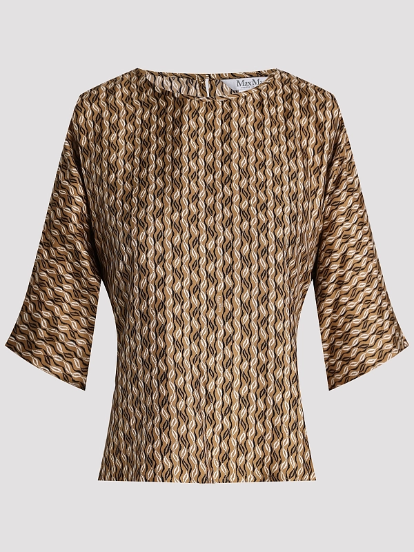 блузка Max Mara MXMNORDICA цвет бежевый