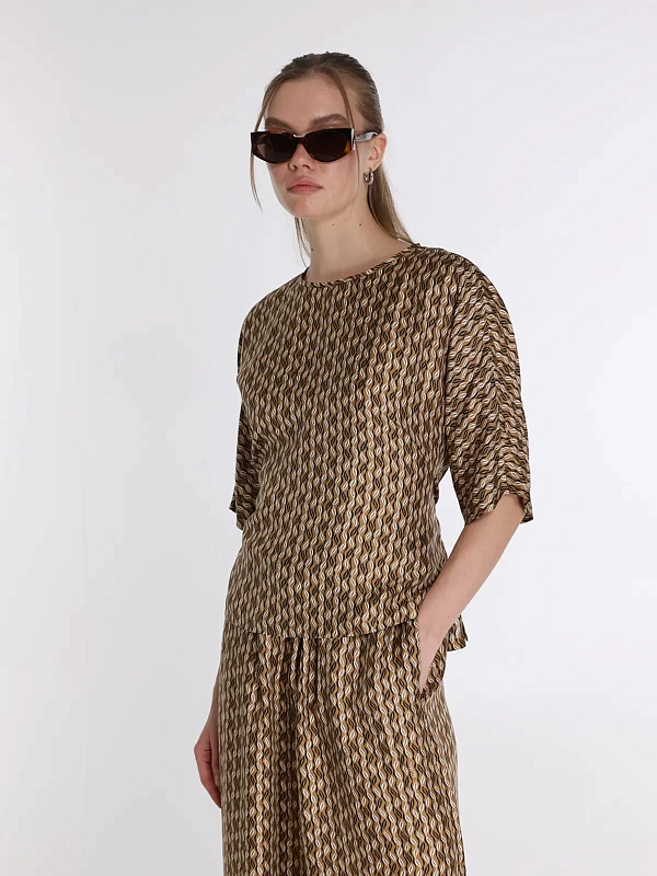 блузка Max Mara MXMNORDICA цвет бежевый