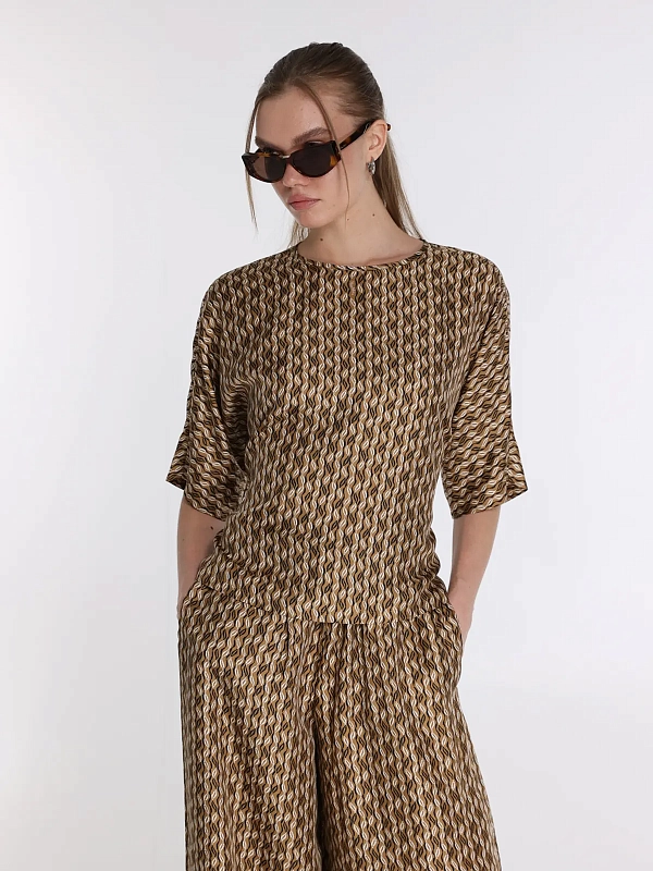 блузка Max Mara MXMNORDICA цвет бежевый