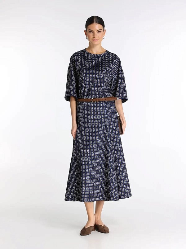 футболка Max Mara MXMNOTIZIA цвет темно-синий