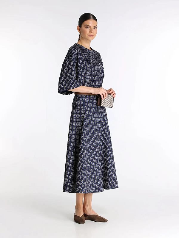 футболка Max Mara MXMNOTIZIA цвет темно-синий