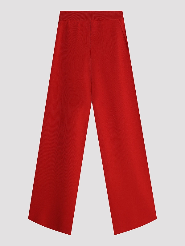 брюки трикотажные Max Mara MXMPAVIDO цвет красный