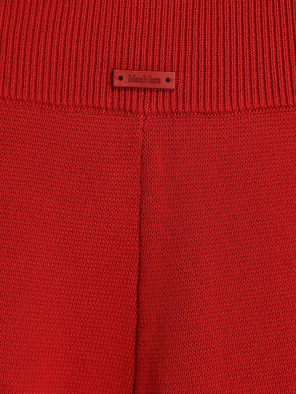 брюки трикотажные Max Mara MXMPAVIDO цвет красный
