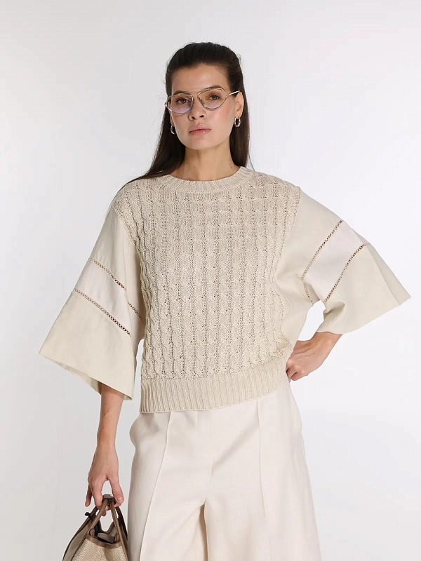 джемпер Max Mara MXMSCATOLA цвет молочный