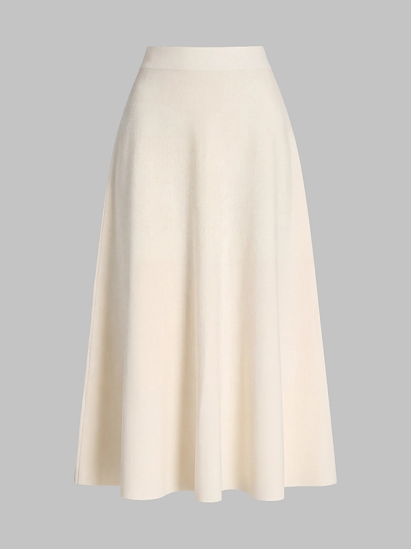 юбка трикотажная Max Mara MXPABBONO цвет молочный