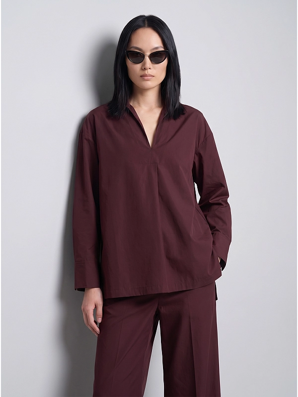 блузка Max Mara SMMCRISTEL цвет бордовый