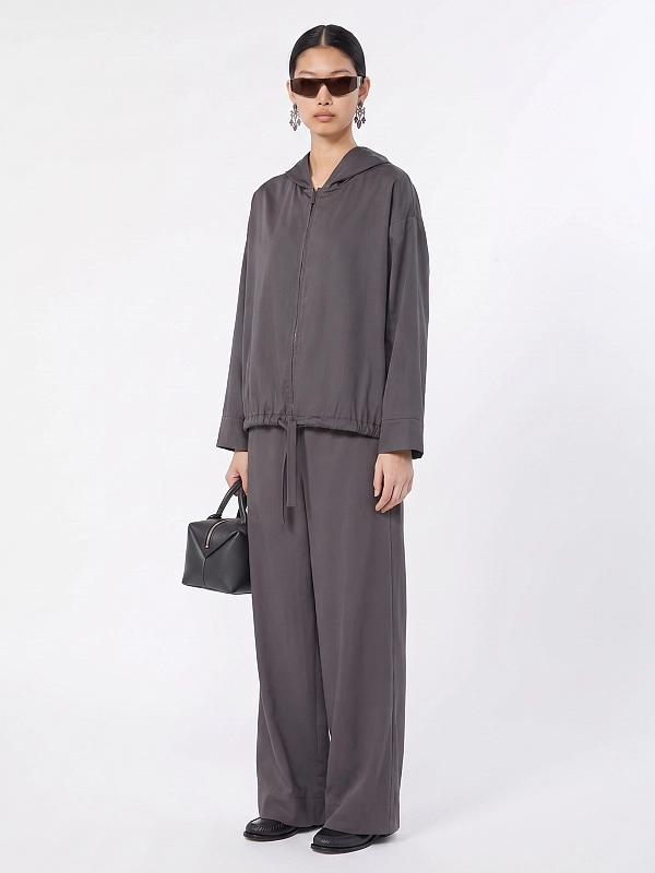 брюки Max Mara SMMDESTINO цвет темно-серый
