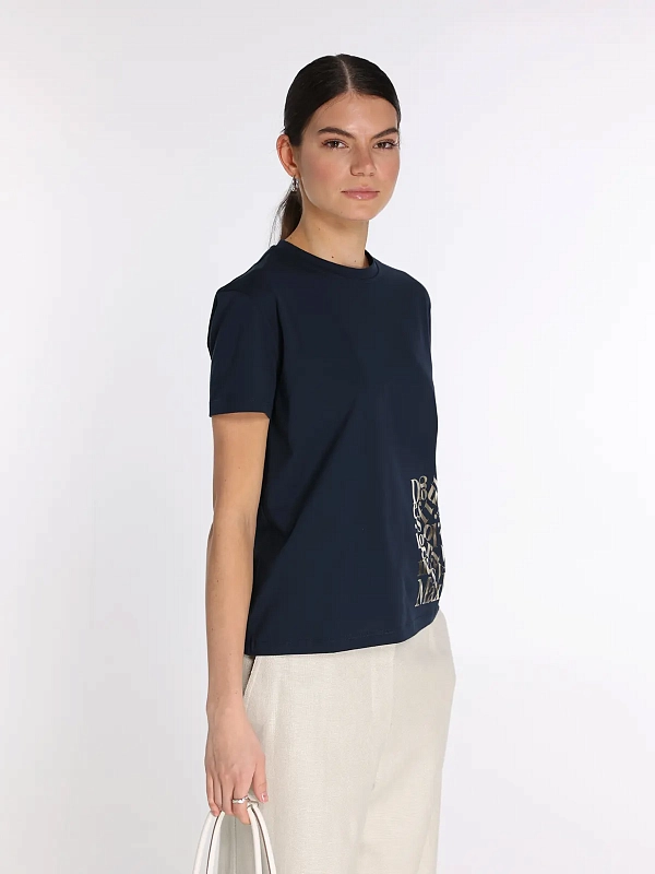 футболка Max Mara SMMEDILE цвет синий
