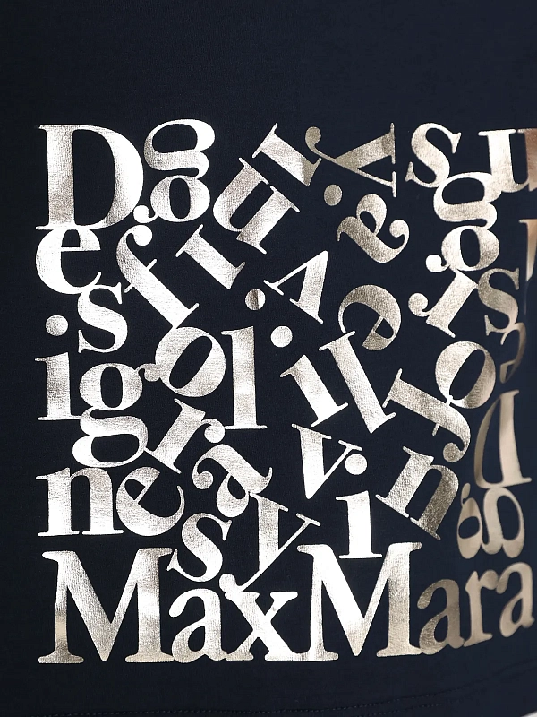 футболка Max Mara SMMEDILE цвет синий