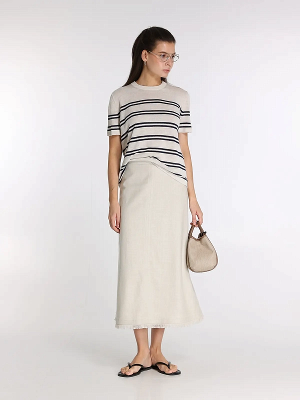 юбка Max Mara SMMFIOCCHI цвет молочный