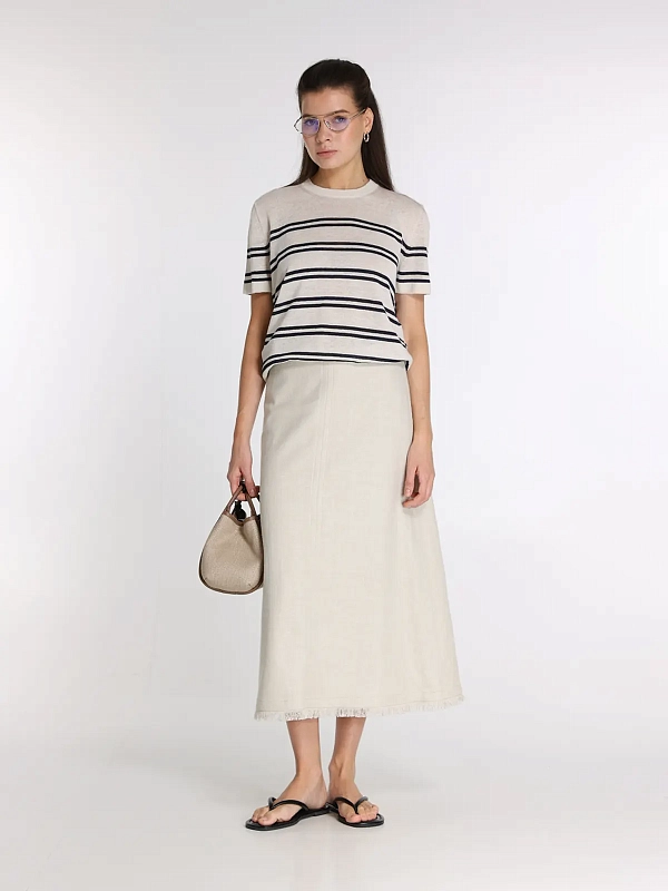юбка Max Mara SMMFIOCCHI цвет молочный