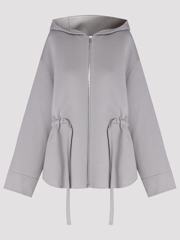 пальто короткое Max Mara SMMMONIA цвет светло-серый